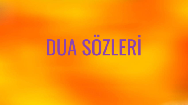 Dua Sözleri