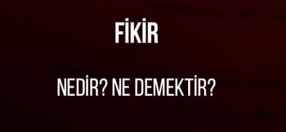 Fikir Nedir?